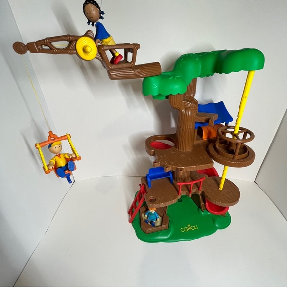 Vintage Caillou Treehouse Playset 2002 Rosie Clementine Action Figure Incomplete - Picture 13 of 15